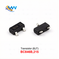 BC846B,215 1BW SOT-23 Nuevo y Original Transistor SMD de 65V 100mA Transistor NPN (BJT) 100mA 65V