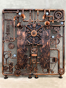 Équipement mural suspendu en fer, décor rétro créatif et Vintage de Style industriel en métal lourd pour Bar, café, Internet, Restaurant, équipement de décoration murale - Product Image 4