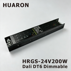 Driver LED OEM HRGS DALI DT6 200W 24V DC IP20 à faible ondulation vidéo et anti-effet <span class=keywords><strong>fantôme</strong></span> pour downlight EPC - Product Image 1