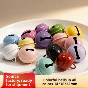 Campana Pequeña <span class=keywords><strong>de</strong></span> Colores para Muñecas, Material para Llavero y Colgante DIY, Estilo Caramelo, 14-22mm - Product Image 1