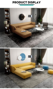 Factory Supply Direct Sale Customizable Modern Luxury Genuine <b>Leather</b> Office <b>Sofa</b> Set - Product Image 3