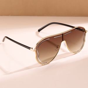 Nouvelles lunettes de soleil tendance et élégantes pour hommes et femmes, avec de grandes montures qui font paraître votre visage plus petit. - Product Image 4