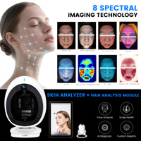 AISIA Q1 Pro Analyseur de peau 3D AI, détection des problèmes cutanés, diagnostic, analyse professionnelle à 8 spectres et analyse des cheveux