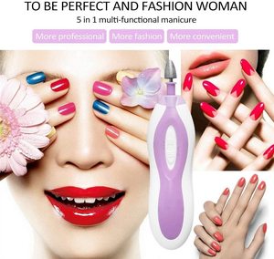 profesional Mini desechable Spa de uñas herramientas de Máquina Eléctrica de cuidado de uñas archivo <span class=keywords><strong>Kit</strong></span> de manicura y pedicura - Product Image 5