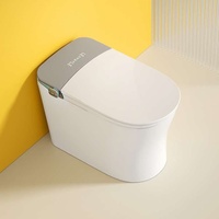 Toilettes intelligentes en forme de U, pour la maison et le bureau, avec siège chauffant à température constante, toilettes intelligentes à eau.