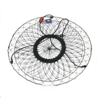 Piège à poisson crabe piège à appâts de pêche pliable Cage en filet pour attraper de petits appâts poisson homard piège à crabe