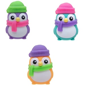 Christmas Scarf <b>Hat</b> Penguin Squeeze Toy Penguin Squishy Toy Slow Rebound Solid Squish Sensory Stress Relief Fidget Novelty Desk - Product Image 2