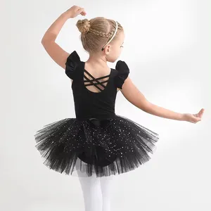 儿童女童芭蕾紧身衣上衣服装芭蕾套装儿童婴儿蕾丝舞蹈体操舞蹈服