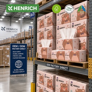 Mouchoirs en papier personnalisés OEM avec logo, 3 plis, en pâte de bois vierge, paquet souple de 100 unités, pour restaurants, bureaux, vente en gros - Product Image 1