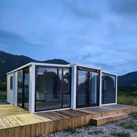 Maison conteneur extensible 20ft 40ft, maison modulaire préfabriquée, mini-maison 2 ou 3 chambres, maisons conteneurs mobiles préfabriquées