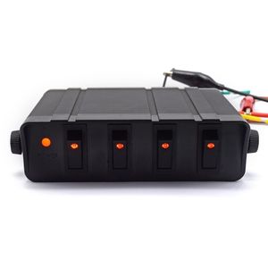 กล่องสวิตช์โยก 4 ช่อง Yuhe YH-DH4-H พร้อมไฟฉุกเฉินแบบสโตรบ 12V แผงควบคุมแบบท็อกเกิล - Product Image 2