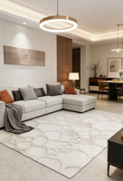 Tapis Jacquard Tissé Wilton de Haute Qualité, Intérieur, en Polyacrylonitrile, Fabriqué à la Machine, Écologique, Résistant au Feu, Antidérapant, pour la Maison