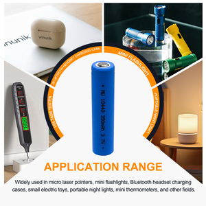 โรงงานผลิตแบตเตอรี่ลิเธียมไอออน 10440 3.7V 320mAh แบบชาร์จได้ ขนาด AAA ประสิทธิภาพเสถียร - Product Image 3