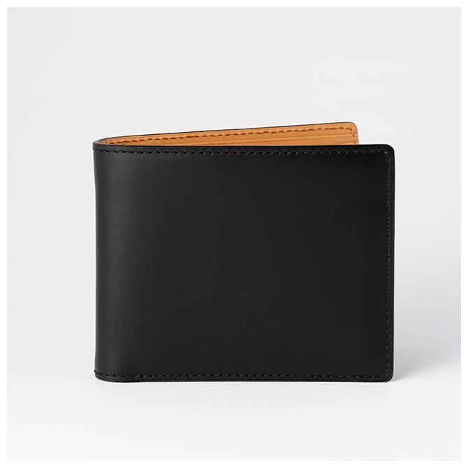 Japanese Design Solid Color Black Thin Wallet Bags and Purse for Men