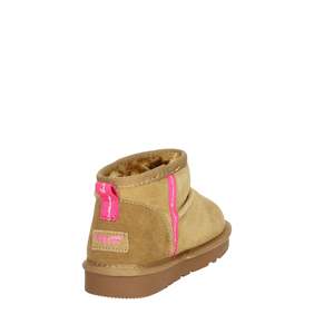 Fornarina Girls' Low Ankle Boots Camel 124AK0272 Soft Suede Winter Wear - Product Image 3