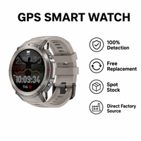 Montre connectée de sport robuste pour homme 2026 GPS DM59, étanche 5ATM, avec carte hors ligne et appels Bluetooth, personnalisable en usine