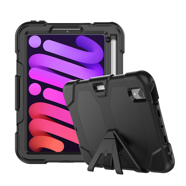 Full Body Protection Tablet Case for iPad Mini 6 8.3 Inch/Mini 7th Gen Built-in Screen Protector Kickstand Heavy Duty Cover