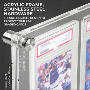 Estuche de acrílico al por mayor para tarjetas clasificadas, con cierre de botón, multifunción, para almacenamiento y exhibición de tarjetas deportivas - Product Image 3