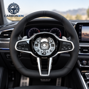 Volant en fibre de carbone pour BMW CS Série G F30 G07 G20 G22 G23 G26 G80 G81 G30 G32 G34 G36 G80 G84 F90 M3 M4 M5 M Sport - Product Image 4