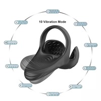 Elektrischer Männlicher Masturbationsring Prostata-Massagegerät Silikon Elektrischer Vibrationsring Erotikprodukte für Erwachsene