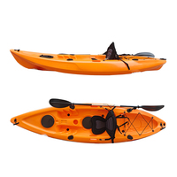 Kayak de pêche individuel 2026 avec poignée de transport intégrée – Kayak de tourisme à assise surélevée pour loisirs et activités nautiques