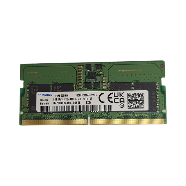 4800MT/S DDR5 Original 8GB CL40 SODIMM PC5-38400 1Rx16 1.1V 262-Pin Used Laptop RAM Memory Module (M425R1GB4BB0-CQK) (OEM)