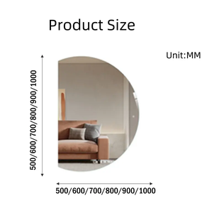 <span class=keywords><strong>Espejo</strong></span> de <span class=keywords><strong>Baño</strong></span> de Cobre con Luz LED Impermeable para Colgar en Pared con Sensor de Mano, Estilo Nórdico Lujoso Semicircular - Product Image 4