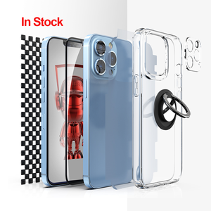 Protector de Pantalla de Vidrio Templado <span class=keywords><strong>ITOP</strong></span>, Set 6 en 1, Ultrafino, Cobertura Total, Resistente a la Suciedad y a los Impactos para Teléfono Móvil - Product Image 1