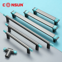 Pegangan Kabinet Tarik Aluminium Furnitur Pegangan Lemari Tarik Kabinet