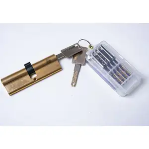 Cylindre en laiton de construction multipiste à lame avec cadre en aluminium anti-casse et clés de médaille