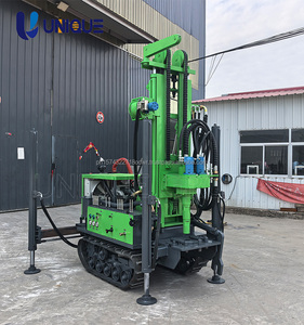 UNIQUE 180m Hydraulic Water Well <b>Drilling</b> Rig Crawler Mounted Borehole <b>Drilling</b> <b>Machine</b> - Product Image 1