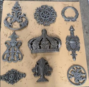 Ferri in ghisa antichi <span class=keywords><strong>dei</strong></span> come porta porta antica battente per cancello in ferro battuto o decorazione di recinzione - Product Image 5