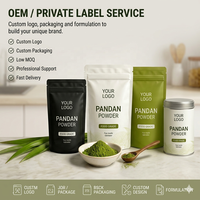 Poudre de Pandan Halal Casher en Vrac Qualité Alimentaire Emballage Personnalisé Arôme Intense pour Crème Glacée et Préparations de Gâteaux Fournisseur