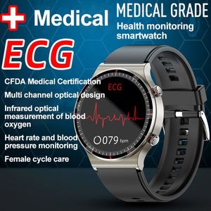 Новые умные часы с ЭКГ для мужчин и женщин, для пожилых людей, с функциями Bluetooth, звонков, мониторинга сердечного ритма, сна и артериального давления. - Product Image 2