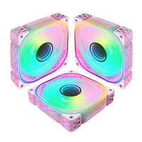 Ordinateur refroidissement par eau pc 120mm ARGB boîtier gpu refroidisseur ventilateur RGB M18 120mm ventilateur de refroidissement par eau pour châssis de jeu Micro Atx châssis Cooli