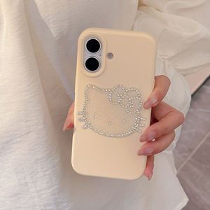 Glitter <span class=keywords><strong>Cat</strong></span> Cover para iPhone 16 Girls Phone Case para iPhone 15 Pro Max Cover - Product Image 5