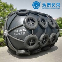 Pare-battage marin pneumatique avec housse de pneu, forme ovale noire, pour la protection portuaire