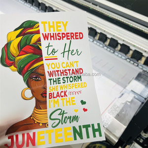 All'ingrosso Ready Press DTF stampa adesivi in ferro per bambini storia nera mese juneenth trasferimenti di calore serigrafia lavabile - Product Image 3