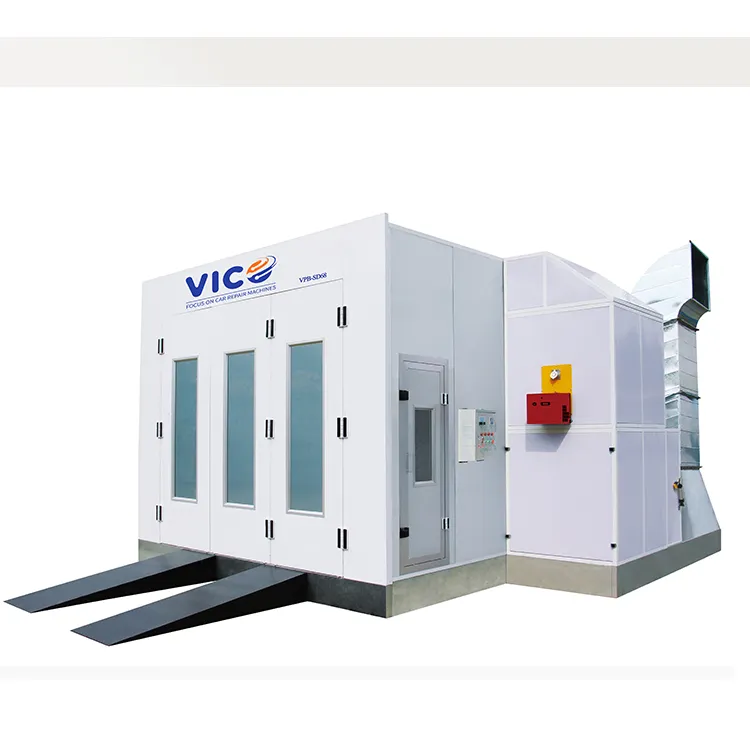 VICO Good price Diesel baking oven Car Spray painting station Vehicle Painting booth Auto body repair equipment #VPB-SD68