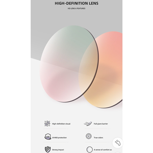 Occhiali da Sole Senza Montatura in Stile Europeo e Americano per Donna, Montatura Quadrata in Metallo con Stampa Leopardata Rossa e Protezione UV - Product Image 2