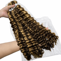 Cheveux humains vietnamiens Deep Wave pour tresses, dreadlocks et perruques, en vrac, pouvant être permanentés