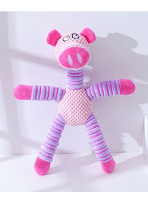 Jouets en peluche mignons en gros de l'usine, très demandés : Éléphant et cochon durables à longues pattes, jouets sonores à mâcher pour chiens - Product Image 6