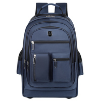 Mochila de Gran Capacidad con Ruedas para Ordenador Portátil, Estilo Casual, Doble Asa, para Hombre, Ideal para Viajes