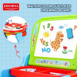 โต๊ะวาดเขียนพลาสติกสำหรับเด็ก Zhorya New Toys 2023 พร้อมเก้าอี้ - Product Image 3