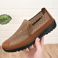 Sandales d'été décontractées pour hommes, antidérapantes et respirantes, style gladiateur à brides croisées, pour pêcheurs, idéales pour les hommes d'âge moyen et âgés