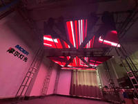 Salon automobile et événement DMX éclairage cinétique écran d'affichage LED lumière cinétique lumière triangulaire