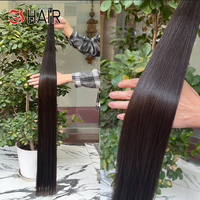 Fournisseurs de Cheveux Vierges Populaires, Lot de Cheveux Humains Lisses Comme des Baguettes de 46 Pouces, Lot de Cheveux Indiens Bruts 100% Naturels Provenant d'un Fournisseur Indien