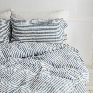 High Quality European Flax Linen Custom Size Queen King French Organic Linen Duvet Cover Pillow Cover Linen <b>Bedding</b> <b>Set</b> - Product Image 1