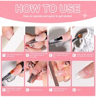 Gel de Construction Poly UV/LED Multifonctionnel Solide pour Extensions d'Ongles, 30g, 3 Couleurs, Vente en Gros