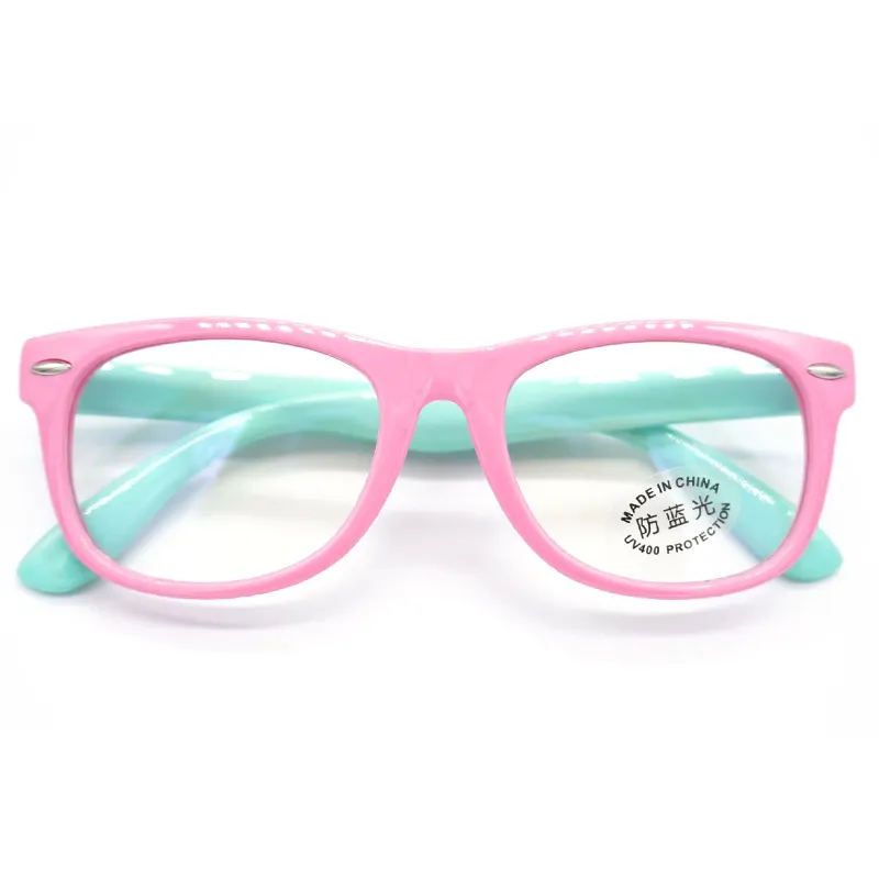 High Quality Silicone Soft Flexible Colorful Anti Blue Light Blocking Gaming Glasses For Kids